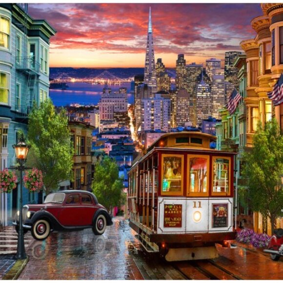 Vermont Christmas Company Other - San Francisco Trolley Jigsaw Puzzle - 500 Pieces